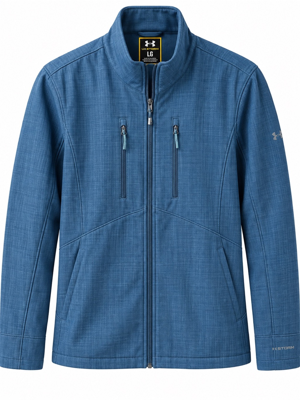 Under Armour UA Storm Men’s Large Blue Softshell Full Zip Golf Jacket